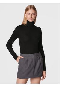 Herskind Golf Bob 4528825 Czarny Slim Fit. Typ kołnierza: golf. Kolor: czarny. Materiał: wełna #1