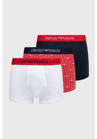 Emporio Armani Underwear bokserki bawełniane (3-pack) kolor biały. Kolor: biały. Materiał: bawełna