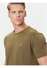 GANT - Gant T-Shirt Shield 2003184 Zielony Regular Fit. Kolor: zielony. Materiał: bawełna #5