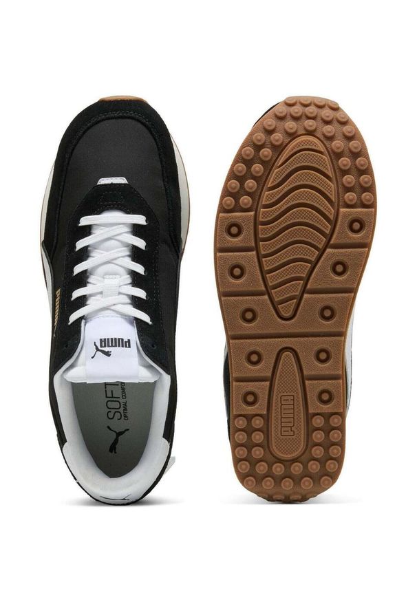 Buty sportowe Puma St Miler Rise. Kolor: czarny. Materiał: zamsz, materiał. Sport: fitness