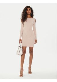 Guess Sukienka dzianinowa Emely W4YK08 Z3FF0 Różowy Regular Fit. Kolor: różowy. Materiał: syntetyk, wiskoza #3