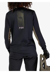 FOX - Bluza rowerowa damska Fox Defend LS Jersey Park. Kolor: czarny. Materiał: jersey