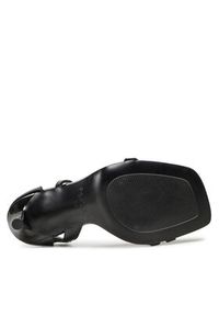 Badura Sandały V888-38 Czarny. Kolor: czarny. Materiał: skóra, lakier #4