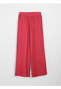 Sinsay - Spodnie wide leg z modalem - fioletowy. Kolor: fioletowy