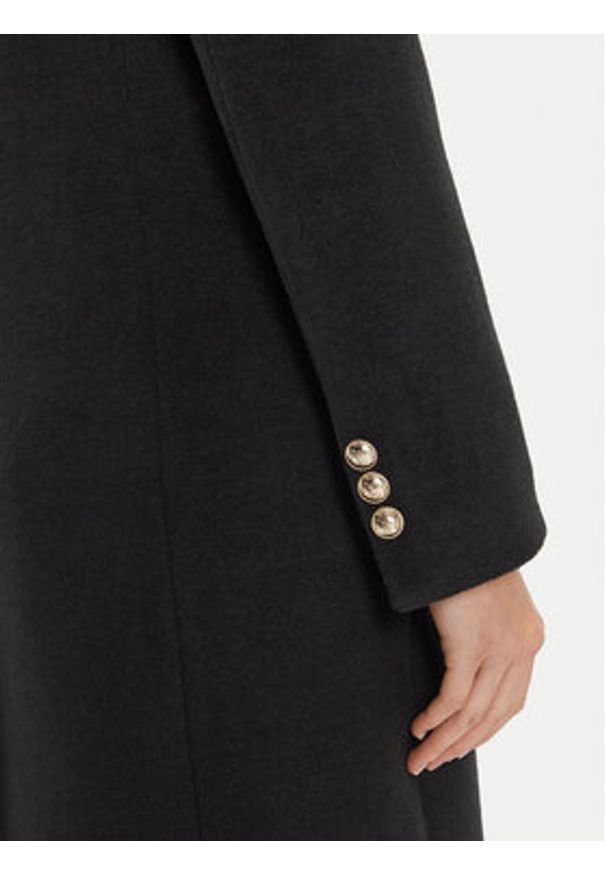 Maryley Płaszcz przejściowy 24IB810/15NE Czarny Regular Fit. Kolor: czarny. Materiał: syntetyk