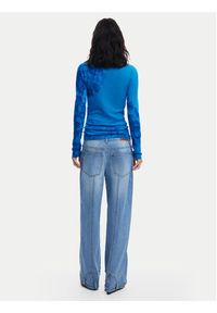 Desigual Golf Ottawa 25WWJF38 Niebieski Regular Fit. Typ kołnierza: golf. Kolor: niebieski. Materiał: syntetyk #5