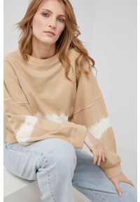 Answear Lab Bluza bawełniana damska kolor beżowy wzorzysta. Kolor: beżowy. Materiał: bawełna. Długość rękawa: długi rękaw. Długość: długie. Styl: wakacyjny #5