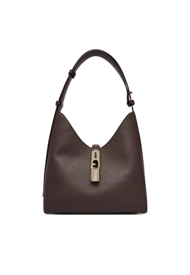 Furla Torebka Goccia S WB01979 BX3353 CN 2460S Brązowy ciemny. Kolor: brązowy. Materiał: skórzane