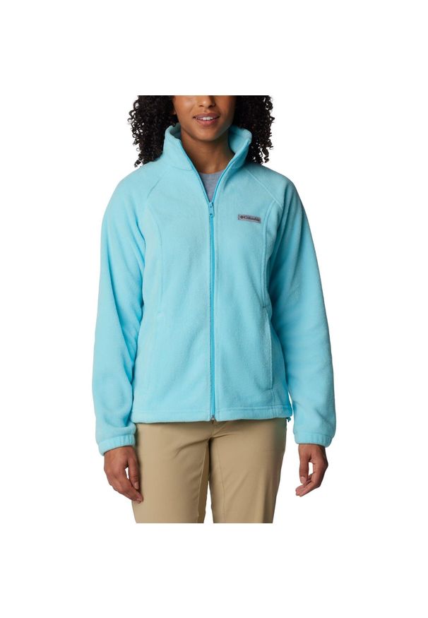 columbia - Polar Sportowy Damski Columbia Benton Springs Full Zip. Kolor: niebieski. Materiał: polar