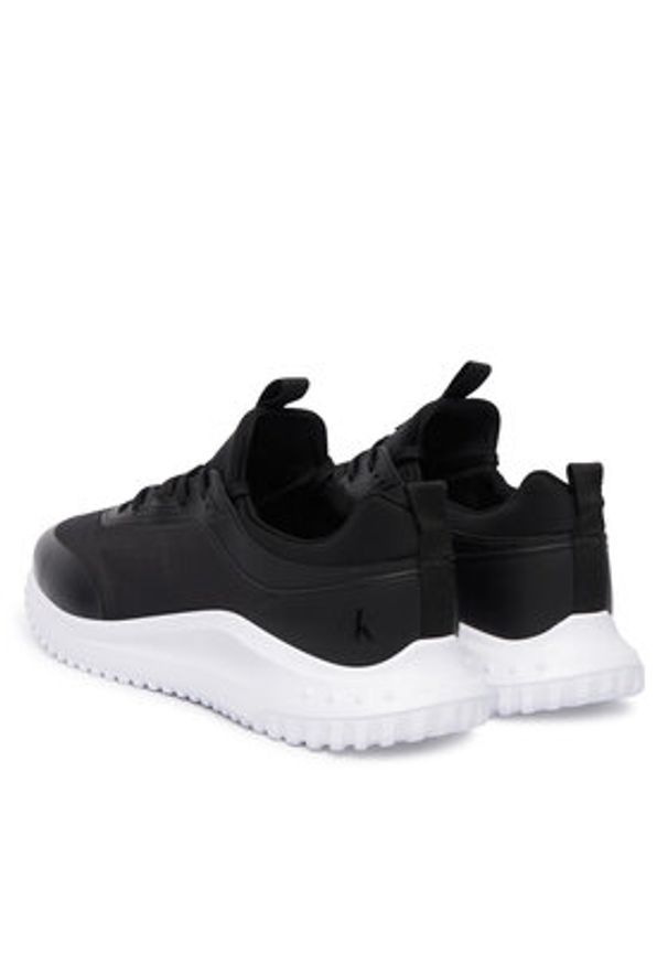 Calvin Klein Sneakersy Eva Runner Laceup Sock Mat Mix YM0YM01443 Czarny. Kolor: czarny. Materiał: materiał