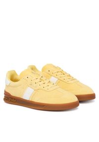 Polo Ralph Lauren Sneakersy 804956688012 Żółty. Kolor: żółty. Materiał: skóra, zamsz #4