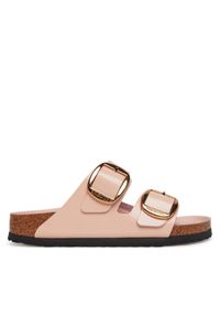 Birkenstock Klapki Arizona Big Buckle Hex 1029392 Różowy. Kolor: różowy. Materiał: skóra