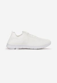 Renee - Białe Buty Sportowe Phinona. Nosek buta: okrągły. Zapięcie: bez zapięcia. Kolor: biały. Materiał: materiał, bawełna #5