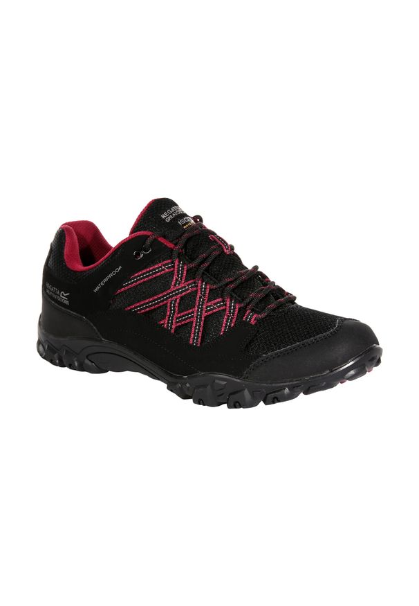 Regatta - Damskie Buty Lady Edgepoint III. Kolor: czarny, różowy, wielokolorowy. Styl: sportowy