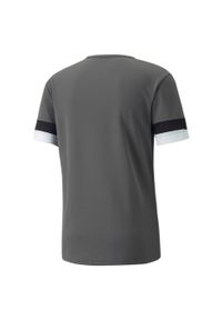 Puma - Koszulka piłkarska męska PUMA teamRISE Jersey. Kolor: czarny, szary, biały, wielokolorowy. Materiał: jersey. Sport: piłka nożna