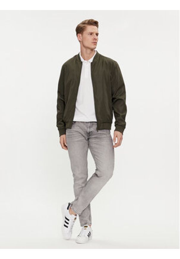 Brave Soul Kurtka bomber MJK-SANJAYKHAKI Khaki Straight Fit. Kolor: brązowy. Materiał: syntetyk