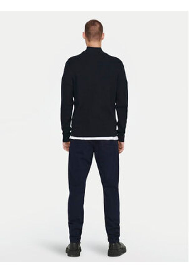 Only & Sons Sweter 22023210 Granatowy Regular Fit. Kolor: niebieski. Materiał: bawełna