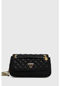Guess torebka kolor czarny. Kolor: czarny. Materiał: pikowane. Rodzaj torebki: na ramię