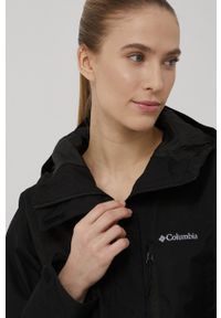 columbia - Columbia kurtka outdoorowa Hikebound kolor czarny przejściowa 1989253-010. Kolor: czarny. Materiał: materiał #6