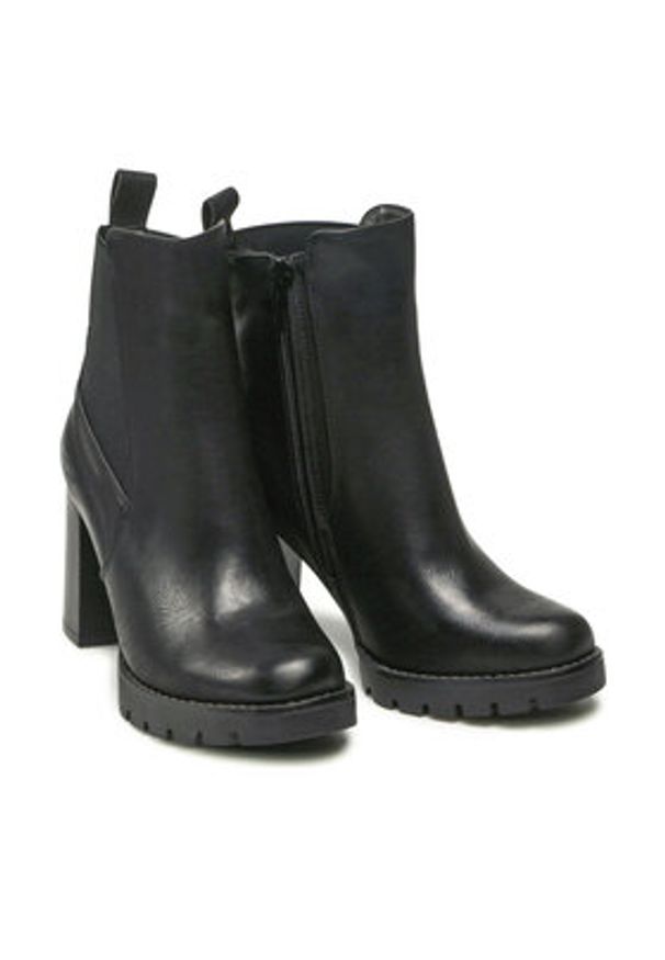 Jenny Fairy Botki WS5068-04 Czarny. Kolor: czarny. Materiał: skóra