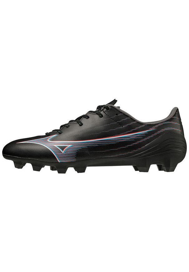 Buty piłkarskie męskie Mizuno Alpha Select Fg. Kolor: czarny. Materiał: syntetyk, tkanina, materiał. Sport: piłka nożna