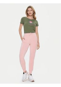 Guess Spodnie dresowe V2YB18 K7UW2 Różowy Regular Fit. Kolor: różowy. Materiał: wiskoza #5
