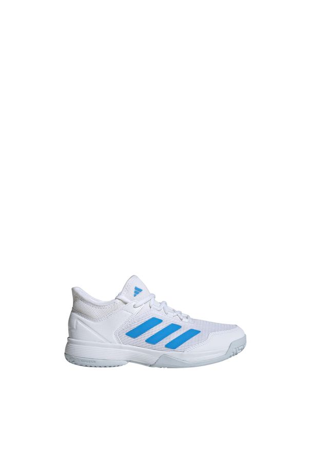Adidas - Buty do tenisa dla dzieci Ubersonic 4 Kids Shoes. Kolor: biały, wielokolorowy, niebieski. Materiał: materiał. Sport: tenis