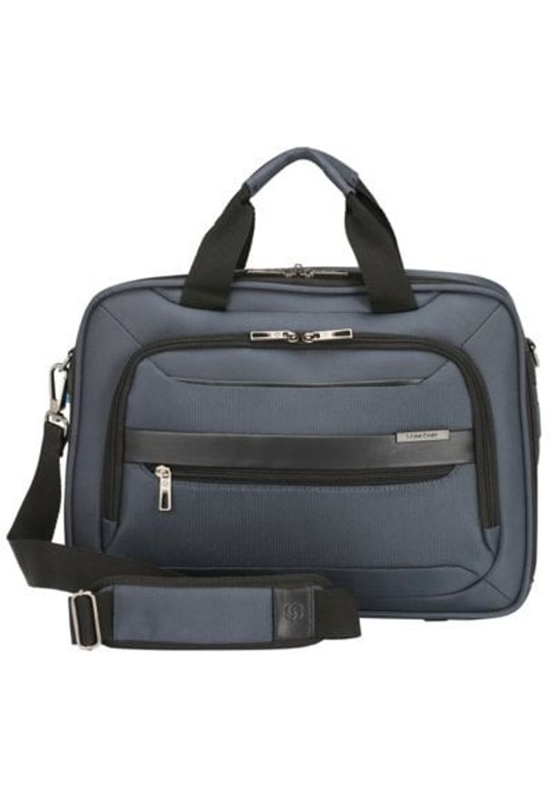 Samsonite - Torba na laptopa SAMSONITE Vectura Evo Bailhandle 14.1 cali Granatowy. Kolor: niebieski. Styl: elegancki