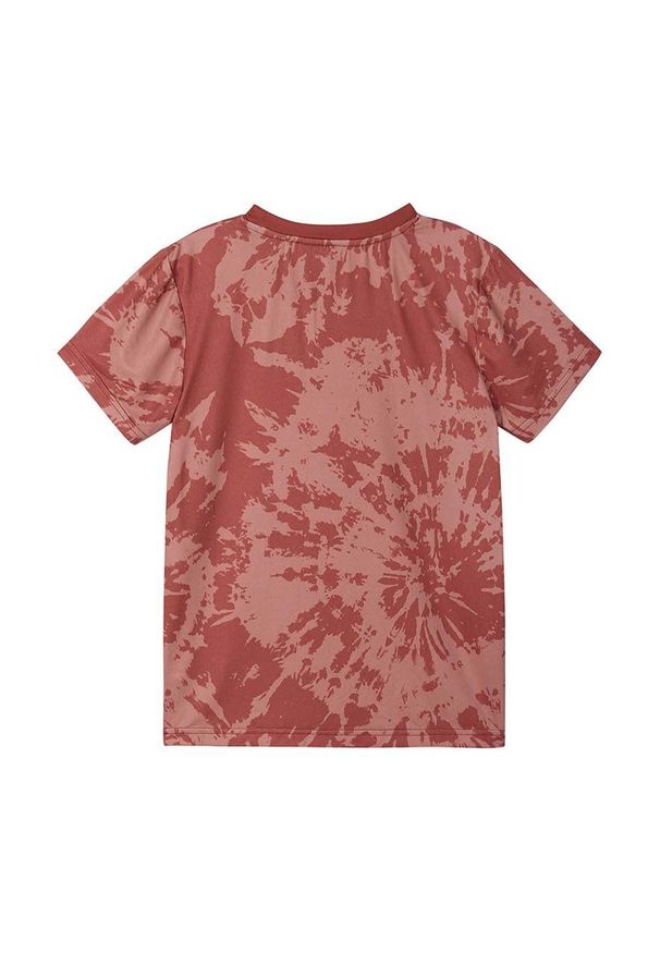 Reima t-shirt dziecięcy Vauhdikas kolor czerwony wzorzysty. Okazja: na co dzień. Kolor: czerwony. Materiał: dzianina, materiał. Styl: casual