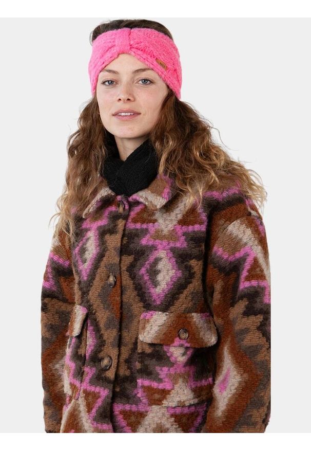 Opaska damska Barts Farrah. Kolor: różowy. Materiał: polar, tkanina, poliester. Styl: sportowy