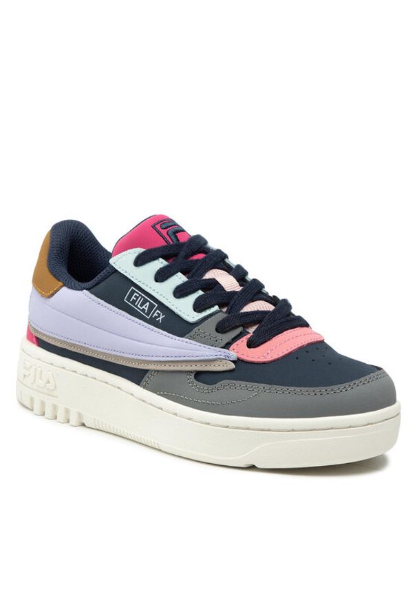 Fila Sneakersy Fxventuno Cb Logo FFW0029.53042 Granatowy. Kolor: niebieski. Materiał: skóra