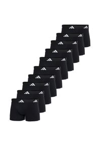 Adidas - Bokserki Active Flex Cotton 10 pak. Kolor: czarny. Materiał: bawełna, elastan