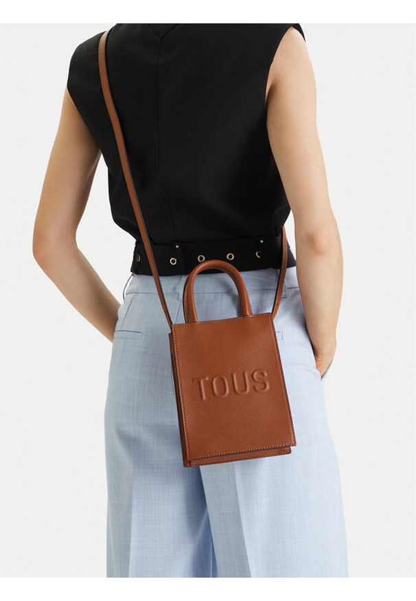 Tous - TOUS Torebka MINI BOLSO POP TOUS BRENDA 2002105944 Brązowy. Kolor: brązowy. Materiał: skórzane