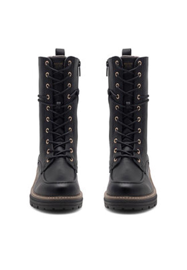 Mustang Trzewiki 1437-503 Czarny. Kolor: czarny. Materiał: materiał