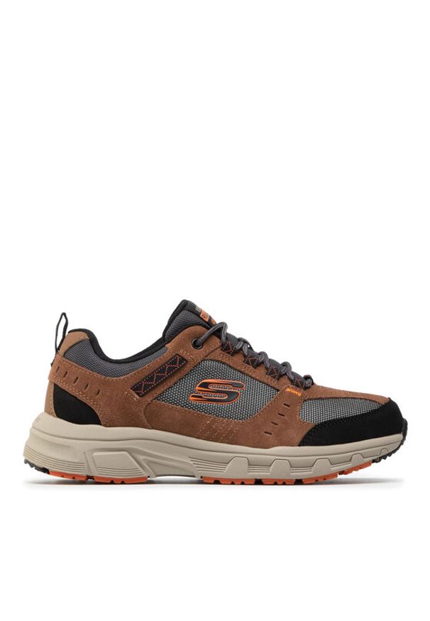 skechers - Skechers Trekkingi Oak Canyon 51893/BRBK Brązowy. Kolor: brązowy. Materiał: materiał. Sport: turystyka piesza