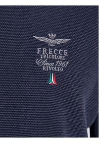 Aeronautica Militare Sweter 232MA1394L463 Granatowy Regular Fit. Kolor: niebieski. Materiał: bawełna