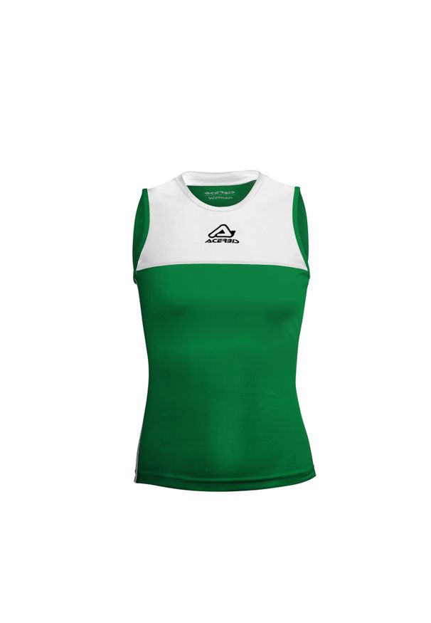 ACERBIS - Dziewczęcy tank top Acerbis Vicky. Kolor: zielony, biały, wielokolorowy. Wzór: haft. Sezon: lato. Styl: elegancki