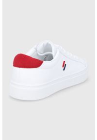 Superdry Buty kolor biały. Nosek buta: okrągły. Zapięcie: sznurówki. Kolor: biały. Materiał: guma #4