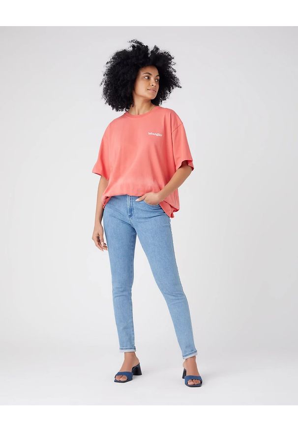 Wrangler - WRANGLER HIGH RISE SKINNY DAMSKIE SPODNIE JEANSOWE CALI BLUE W27HXR414 112145963