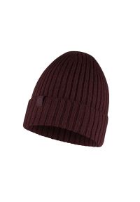 Czapka zimowa z wełny merino Buff Merino Wool Norval. Kolor: czerwony, wielokolorowy, brązowy. Materiał: wełna. Sezon: zima. Styl: sportowy #1