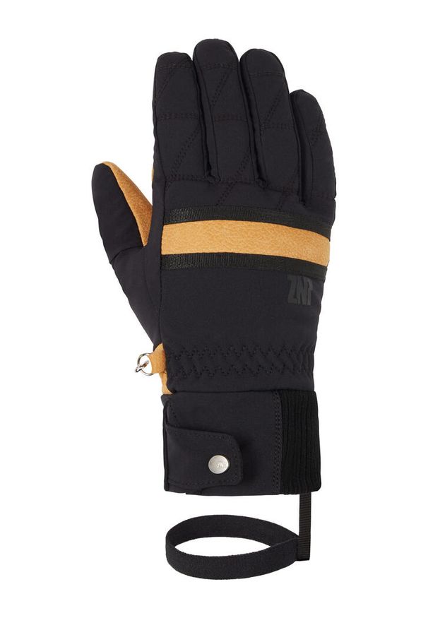 Ziener - Rękawice narciarskie damskie ZIENER Kabbi. Kolor: wielokolorowy, żółty, czarny. Sezon: zima. Sport: narciarstwo