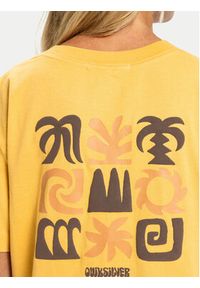 Quiksilver T-Shirt Standard EQWZT03197 Żółty Regular Fit. Kolor: żółty. Materiał: bawełna #6