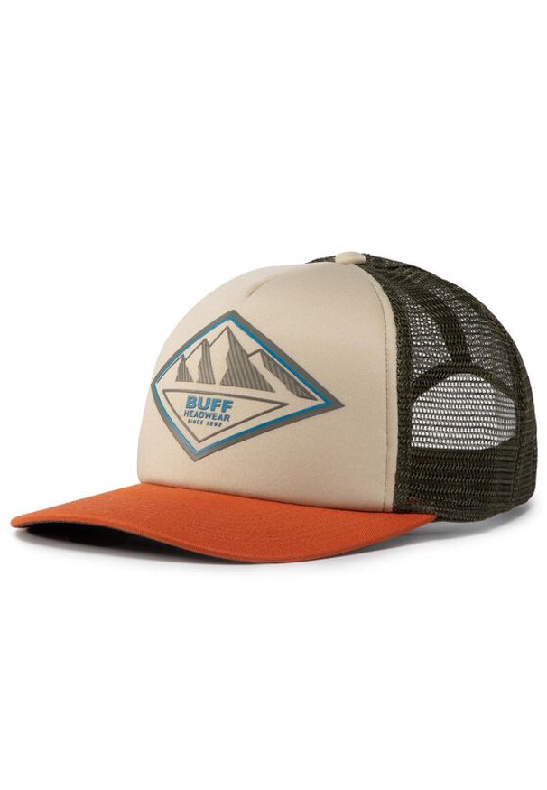 Buff Czapka z daszkiem Trucker Cap Eucalyptus Nut 117248.305.10.00 Beżowy. Kolor: beżowy. Materiał: materiał