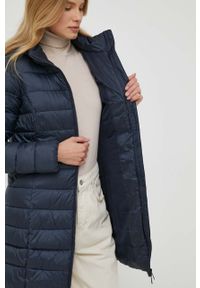 TOMMY HILFIGER - Tommy Hilfiger kurtka damska kolor granatowy przejściowa. Typ kołnierza: kaptur. Kolor: niebieski. Materiał: poliester #3