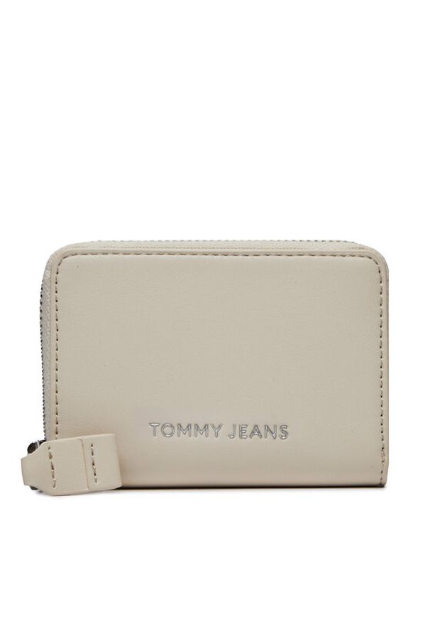 Tommy Jeans Mały Portfel Damski Tjw Ess Must Small Za AW0AW15833 Beżowy. Kolor: beżowy. Materiał: skóra