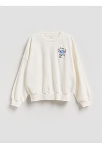 Reserved - Bluza Lilo i Stitch - złamana biel. Materiał: bawełna #1