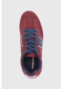 U.S. Polo Assn. Buty kolor bordowy. Nosek buta: okrągły. Zapięcie: sznurówki. Kolor: czerwony. Materiał: guma #2
