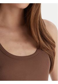 Marella Top Orata 2613941015 Brązowy Slim Fit. Kolor: brązowy. Materiał: wiskoza #4