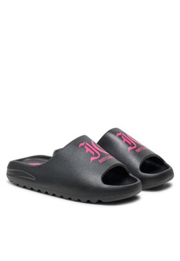 Just Cavalli Klapki 76RA3ST2 Czarny. Kolor: czarny