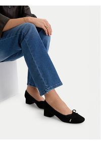 Gino Rossi - GINO ROSSI Czółenka C-XRY0508 Czarny. Kolor: czarny. Materiał: zamsz, skóra #2